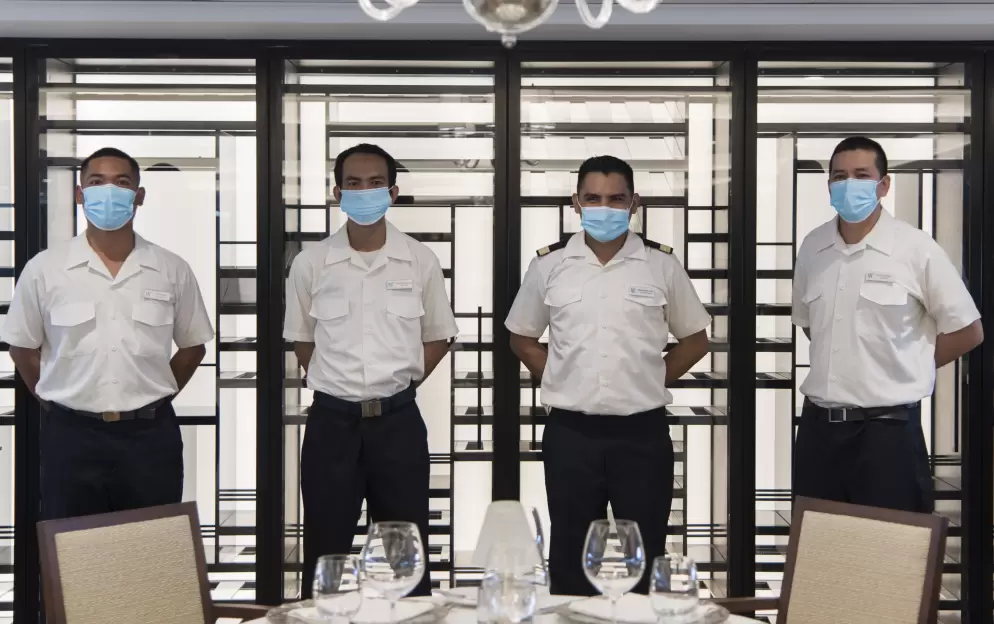 Windstar Cruises - Star Breeze - Star Plus - Amphora Restaurant Crew.jpg